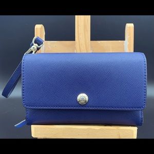 EUC Cobalt Blue Henri Bendel Wristlet Wallet Organizer